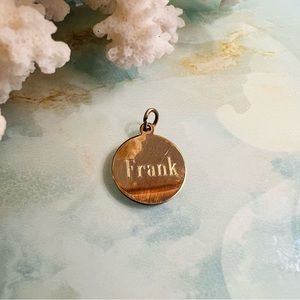 CACO Vintage “Frank” 12k Gold Filled Pendant Charm